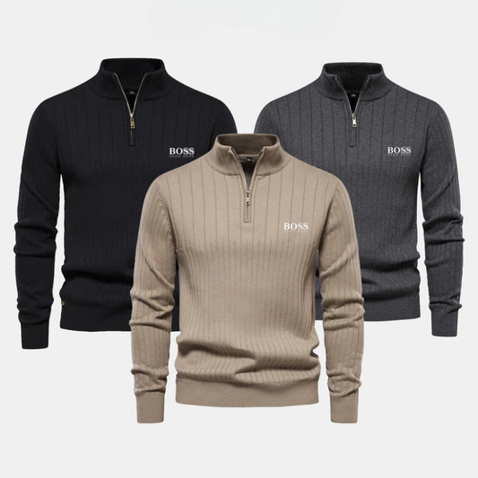 Essential Zip-Up Sweater (Clearance)